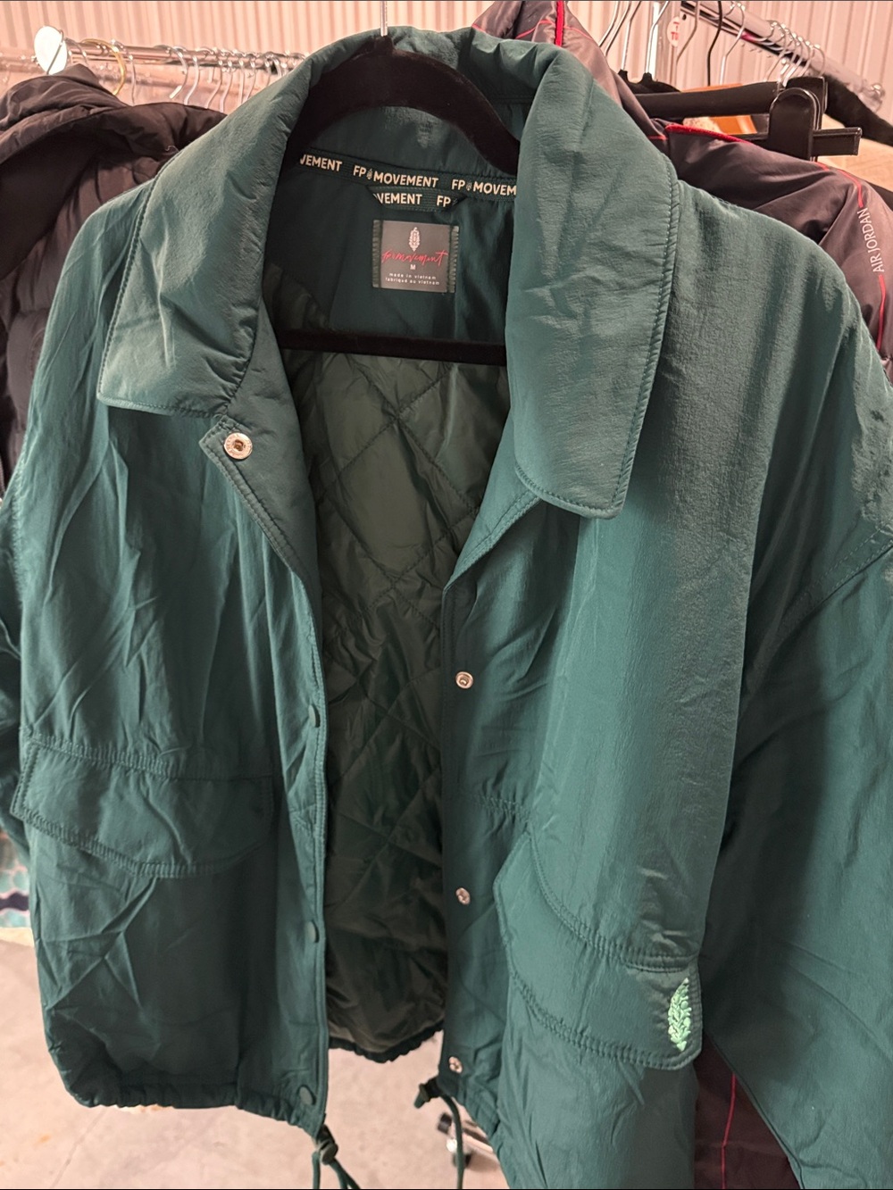 Quilted free people movement jacket - M -